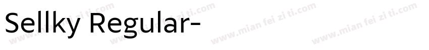 Sellky Regular字体转换